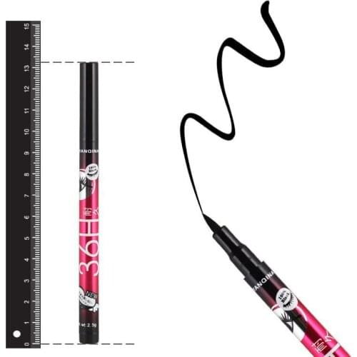 YANQINA 1pcs Black Waterproof Liquid Eyeliner Pencil No Dizzy Eye Liner Pen Cosmetics Eye Makeup Beauty Essentials Long-lasting