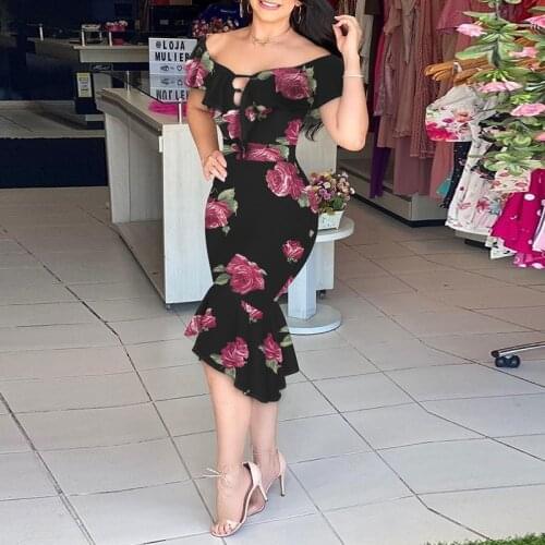 Women Elegant Ruffle Bodycon Dress Fashion Backless Solid Party Dress Sexy Off Shoulder Backless Glitter Club Dresses Vestidos