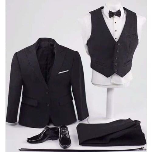 1/6 Scale Male Soldier Gentleman Uniform Suit Set for 12in Action Figure Strong Muscles Body Model Toy