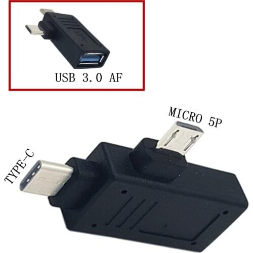 2-in-1 Micro USB 3.0 & USB 3.1 Type C Usb Otg Adapter