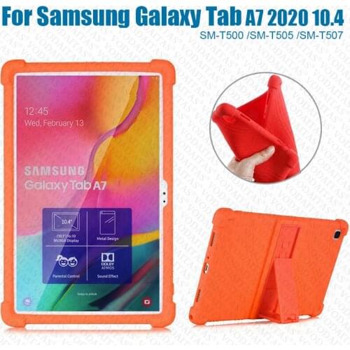 2020 new Child Kickstand Silicon Case For Samsung Galaxy Tab A7 2020 SM-T500 SM-T505 SM-T507 10.4" Tablet Case Shockproof Shell