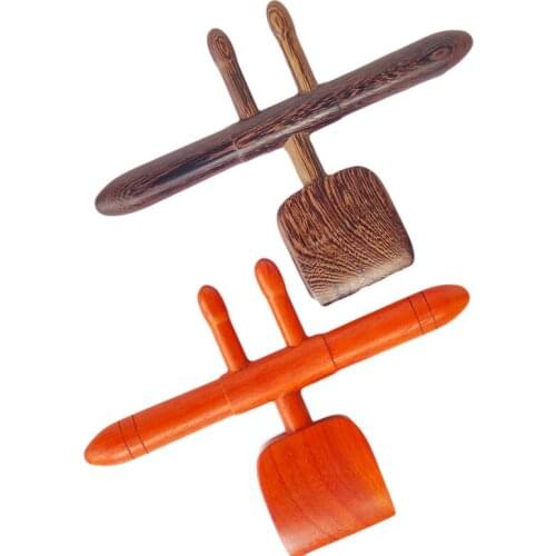 Natural Wood Scraping Shovel Acupressure for Back Shoulder Neck Leg Body Cellulite Massage Deep Tissue Muscle Fascia Relaxation