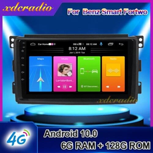 Xdcradio 9" Android 9.0 Tesla Type Car Radio For Mercedes Benz Smart Fortwo W451 Multimedia Player Auto GPS Navigation 2007-2013