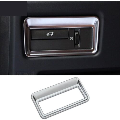Car Styling Chrome Interior Tail Door Switch Frame Cover Trim For Land Rover Range Rover Sport Evoque Vogue