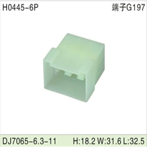 Free shipping 500pcsDJ7065-6.3-11 6Pin 6.3mm AMP Car Electrical Wire Connectors for VW,BMW,Audi,Toyota,NISSAN AND other