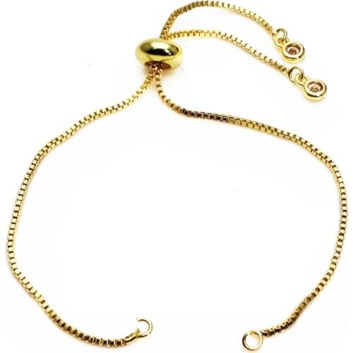 Bracelet Push and pull adjustable length size bracelet Semi-finished bracelets Bracelet Charm chain DIY hand accessories