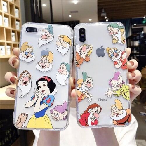 Disney Phone Case for Apple IPhone 7 8 SE2 7Plus 8Plus XS Max 11 Pro 12 Pro TPU Phone Back Cover Cute Cartoon Shell Gifts