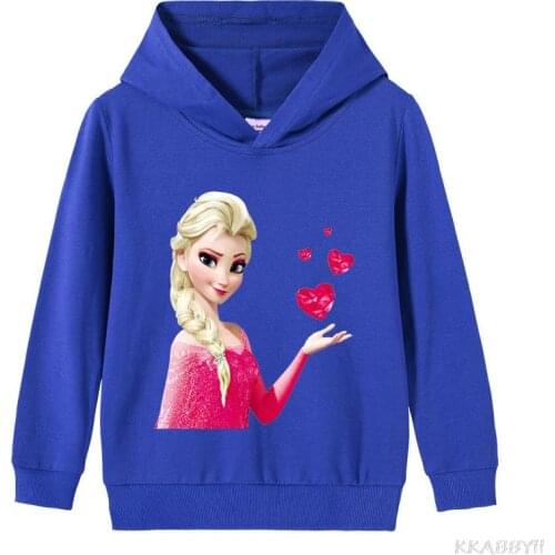 Disney Frozen Baby Jacket Long Sleeve Hoody Kids Girls Sports Sweatshirt Tops Coat Boys Children Clothing