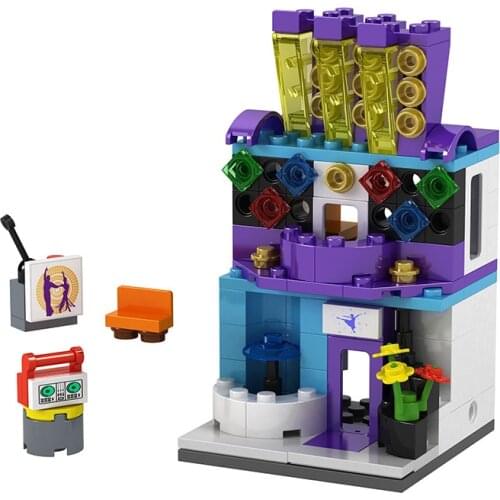 MOC City Street Views Bricks Models Series Toys For Children Educational Building Blocks City Creator Dance Classroom Kids Gifts