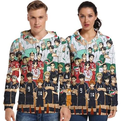 Haikyuu 3d Cool Hoodies Sweatshirt Men Women Japan Anime Casual Hoodie Fashion Popular Hoodies Clothes