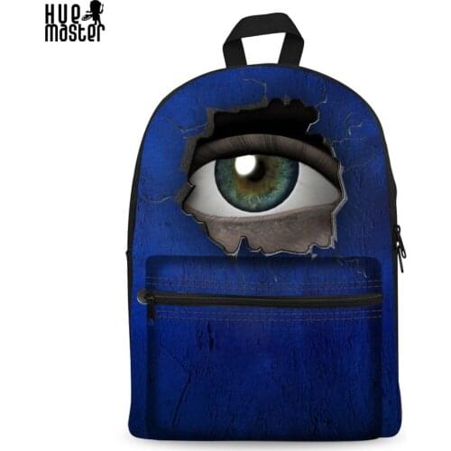 Canvas Blue Printing Backpack School Backpacks for Teen Girls Super Cool Vintage Rucksack Women 14 Inch Travel Laptop Bagpack