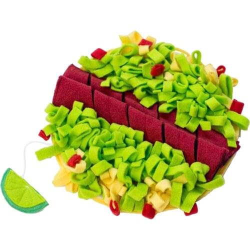 38cm/30cm/22cm/15cm Dog Snuffle Mat Pet Sniffing Feeding Mat Smell Training Blanket Slow Feeder Mat For Encourage Foraging Skill