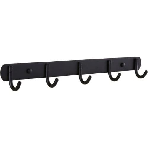 Robe Hook Bathroom Coat Hook Rack Towel Hook Black Door Decorative Clothes Hook Hangers Wall Mounted Bath Accessories