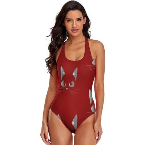 Jiji Cat Swimsuit Teenager Swimwear Hot Sale Novelty Bath 1 Piece Bathing Suit