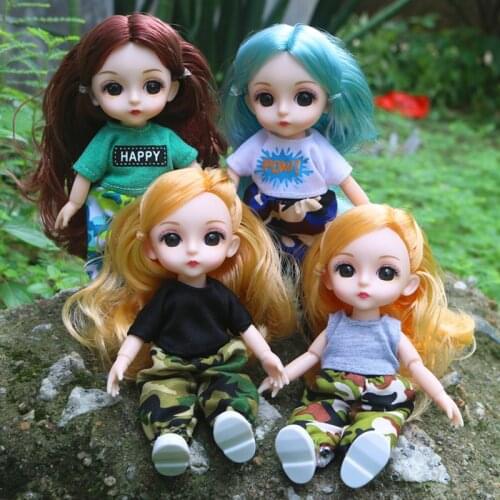 New BJD Doll Clothes Sportswear Casual Wear For 17cm 13 Moveable Jointed Dolls Accessories Camouflage Blue Grey Girls Gifts