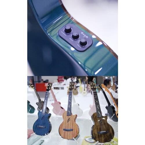 Solid ukulele 26inch One-piece Mahogany ukulele tenor with pickup Electric ukulele Hawaii guitar musical instruments