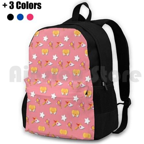 Card Captor Sakura Pattern Outdoor Hiking Backpack Waterproof Camping Travel Cardcaptors Captor Sakura Cardcaptor Sakura Sakura