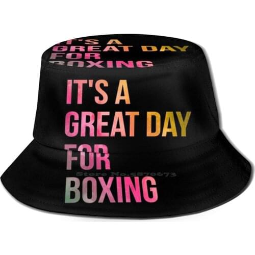ItS A Great Day For Boxing In Watercolor Fishing Hunting Climbing Cap Fisherman Hats Boxing Boxing Boxer Boxing Boxers Boxing