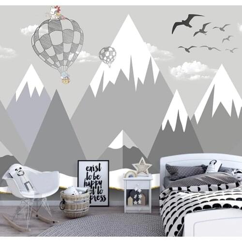 Custom Photo Wallpaper Modern Personality 3D Geometric Childrens Bedroom Mural Self-Adhesive Waterproof Papel De Parede Sticker