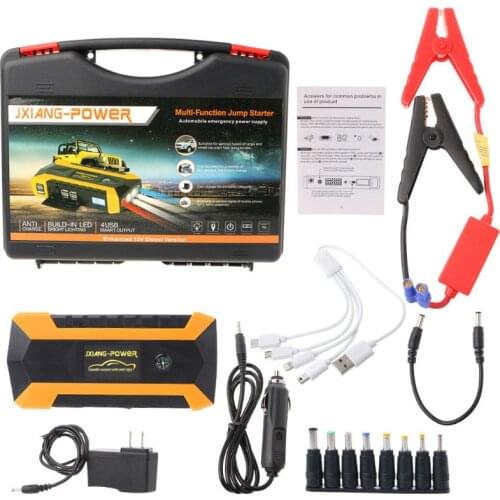 89800mAh 4 USB Portable Car Jump Starter Pack Booster Charger Battery Power Bank