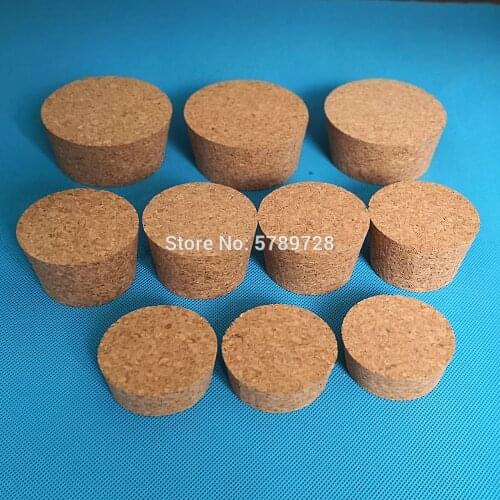 3pcs big size DIA 51mm to 83mm Wood Cork Lab Test Tube Plug Essential Oil Pudding Small Glass Bottle Stopper Lid Customized