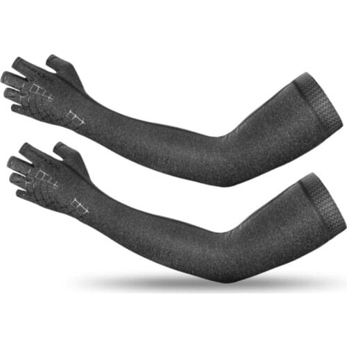ROCKBROS Sun Protection Glove Breathable Elasticity Running Hiking Driving Sleeves Arms Warmer Glove 2 In 1 Sport Arm Sleeve