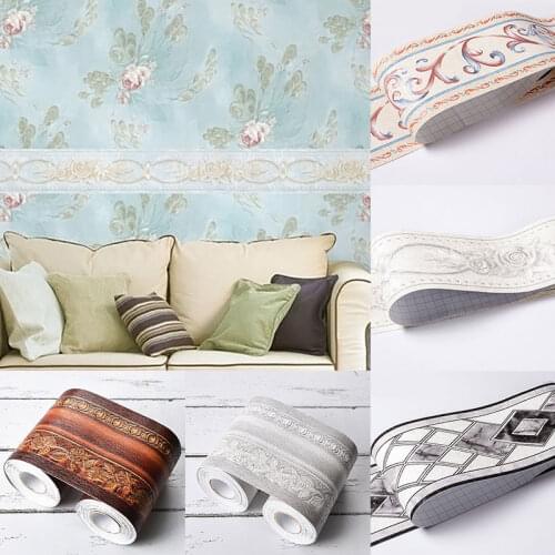 3D self-adhesive baseboard 3D self-adhesive wallpaper bedroom baseboard kitchen waterproof waistline home decoration stickers