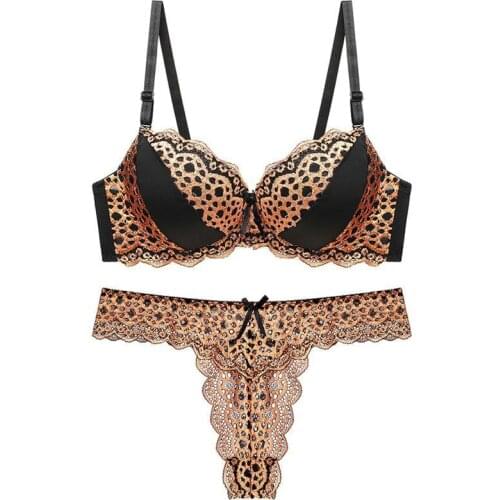 Sexy Backless Bra And Panty Set Lace Front Closure Seamless Push Up Underwear Briefs Women Wireless Lingerie Sets