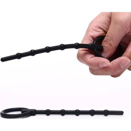 Silicone Urethra Catheter Male Penis Plug Tube Urethral Stretcher Urethral Sound Dilator Adult Sex Toy for Men Hot Erotic 130mm