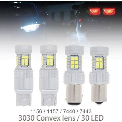 Super Bright Canbus 1156 1157 7440 7443 Car LED Turn Signal Lamp 20W Power Brake Lamp DRL Daytime Running Lights New