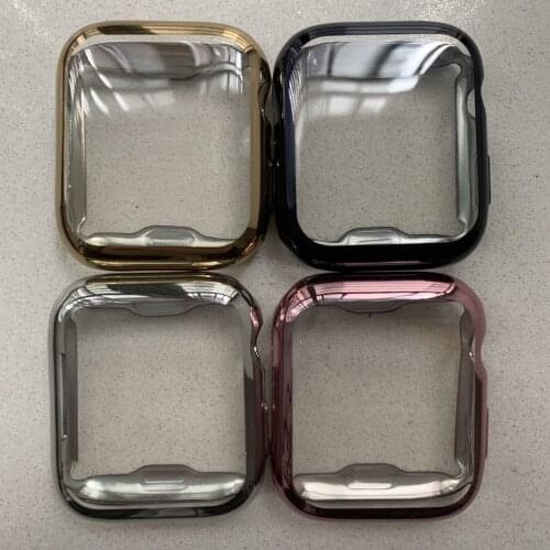 Ultra-thin Soft Slim Case Cover for Apple Watch TPU 40MM 44MM Case Series 5 4 All-around Screen Protector Shell for iWatch 5 4