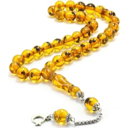 Amber Tasbih Ant Fossil Amber Prayer Beads rosary is the most beautiful and original accessory very special gift muslim