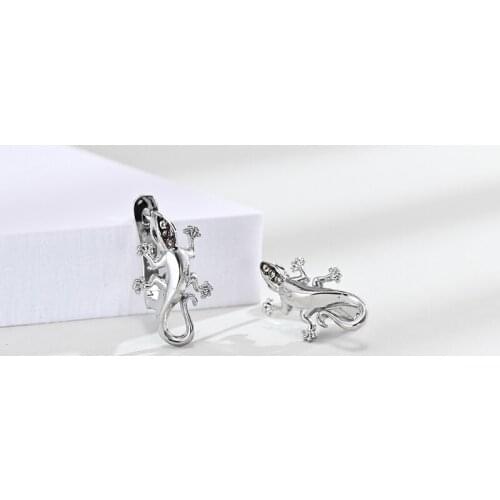 MENGYI Creative Bohemian 9 2 5 Geometric Jewelry Womens Lizard Clip Earrings Punk Cool Earrings Charm Gecko Earrings Wholesale