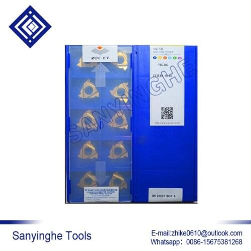 Free shipping high quality 10pcs/lots YBG203 Z22ER4.0ISO cnc carbide turning inserts threading inserts