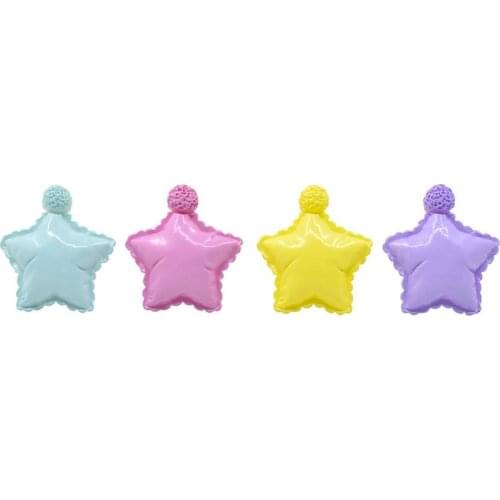 3 Pcs Embellishments Pentagram Smallest Detail Resin Pillow Miniature Toy for Cake