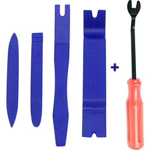 5pcs Car Radio Dash Audio Panel Clip Removal Installer Door Trim Panel Pry Kit Outdoor Anti-resistance Repairing Parts