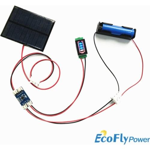 5V 5.5V 160mA 250mA 500mA 1W 1.6W 2.5W Solar Panle with 5V 1A Solar Lithium Battery Charging Controllers Display Diykit