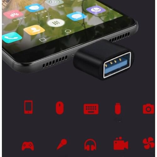 Usb To Type C Adapter For Android Mobile Mini Type-C Jack Splitter smartphone USB C Connectors OTG Converter