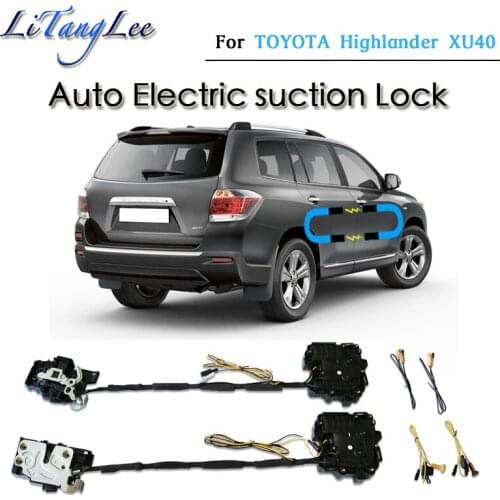 For TOYOTA Highlander Kluger XU40 Car Soft Close Door Latch Pass Lock Actuator Auto Electric Absorption Suction Silence Closer