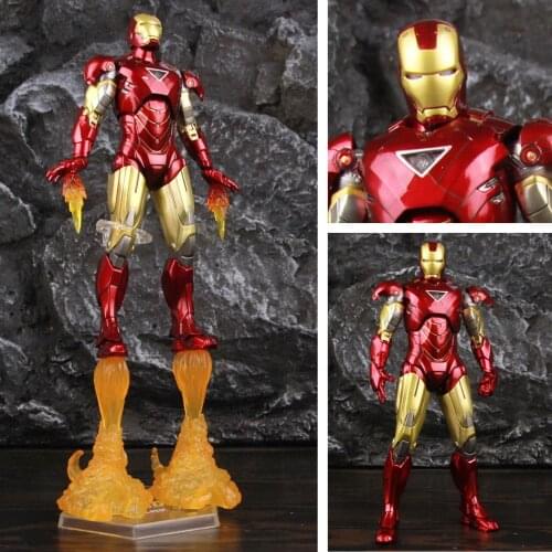 2021 Marvel Classic Iron Man MK6 Mark VI 7" Movie Action Figure Mark 6 Avengers Tony Stark Legends Original ZD Toys Doll Model