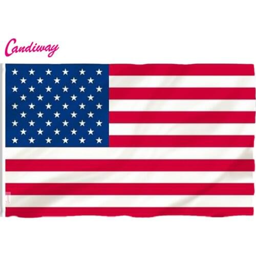 Candiway USA Flags United States Polyester standard Flag Stars and Stripes American flags UV Fade Resistant banner