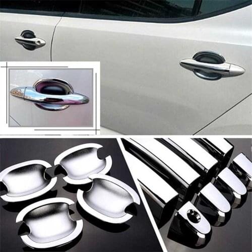 Non-Rusty Chrome Door Handle Bowl Cover Cup Overlay Trim For KIA K5 2011-2015