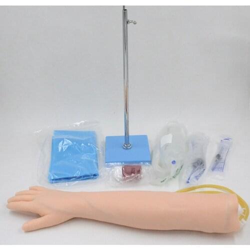 IV Training Arm Model Vein Puncture With Bag Venipuncture Medical Teaching and Practice Tool Manikin Hospital Used Life Size