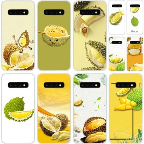 Soft TPU Case Cover For Samsung Galaxy S11 S21 S20 S10 S9 S8 Plus Lite S7 Edge E Ultra Summer fruit durian
