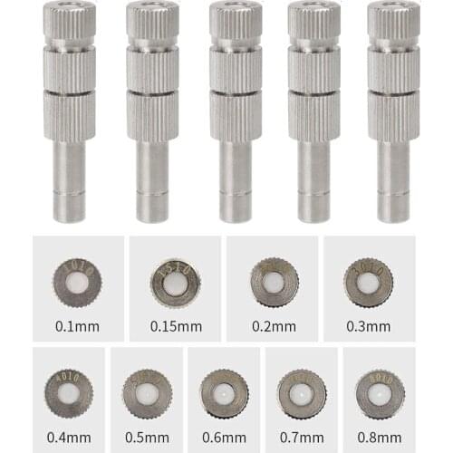 5-15bar 6mm Quick Slip Lock Nozzle With Filter Low Pressure High Quality Three Stage Atomizing Misting Nozzle 1PC
