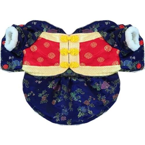 New Arrival Pet Products Cotton Four Legs Chinese Happy New Year Style Pet Dogs Coat Dogs Clothes Puppy Coat