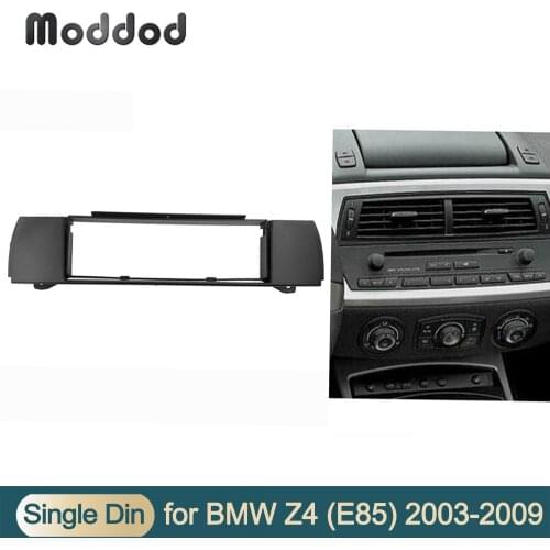 One Din Fascia Radio for BMW Z4 (E85) 2003-2009 CD DVD Stereo Bezel Radio Refitting Dashboard installation trim kit face frame