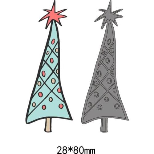 Cutting Dies Gift box and tree metal cut die mold new Scrapbook paper craft knife mould blade punch stencils dies Embossing