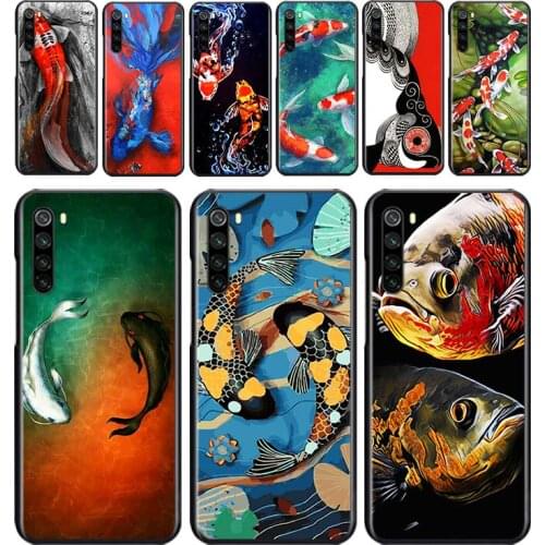 Fish Painting Art for OPPO Reno 2 Z 2Z 2F 3 4 Pro 4G 5G ACE 10X ZOOM F7 A5 A9 2020 Silicone Soft Black Phone Case