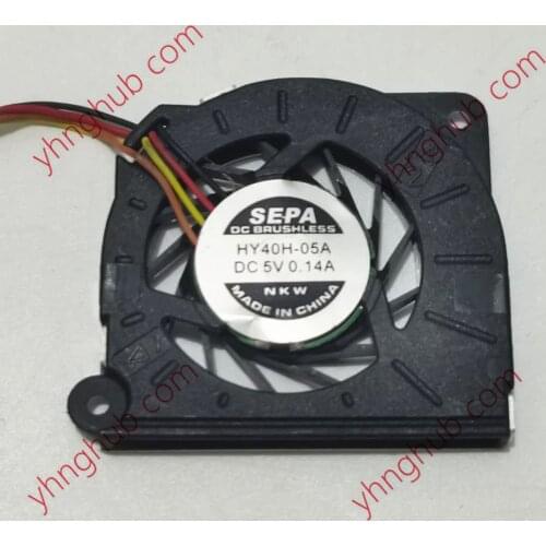 SEPA HY40H-05A Server Cooling Fan DC 12V 0.14A 4-wire